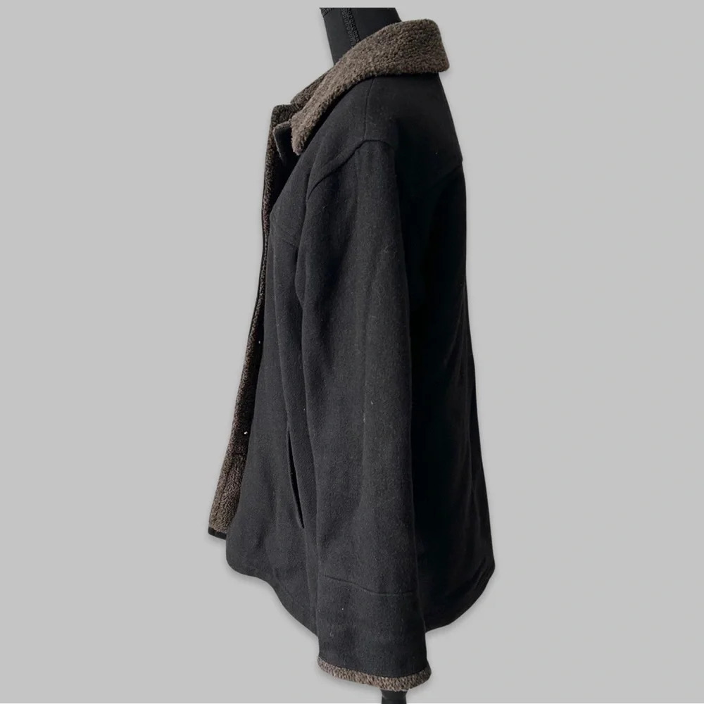 Vintage Les Modes Ellabee Wool Blend Faux Shearling Lining Sherpa Jacket - Picture 2 of 14